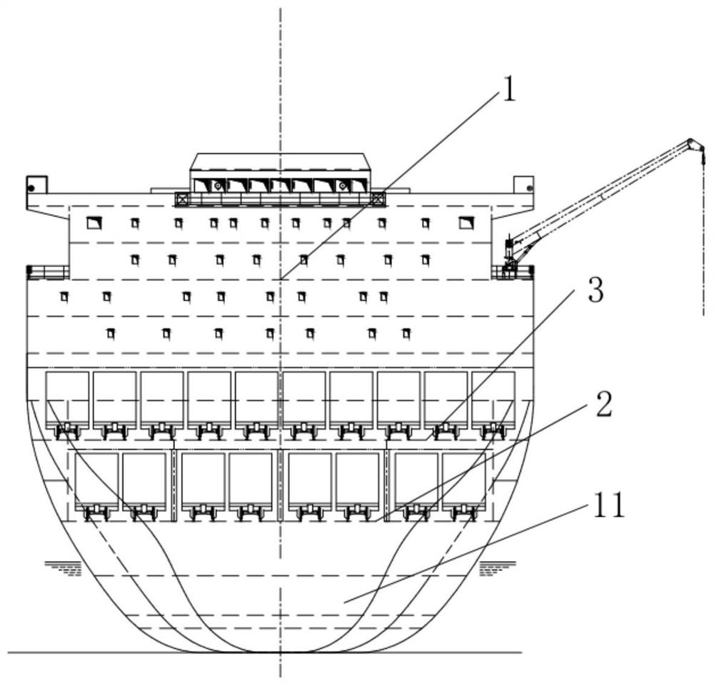 Train roll-on-roll-off ship