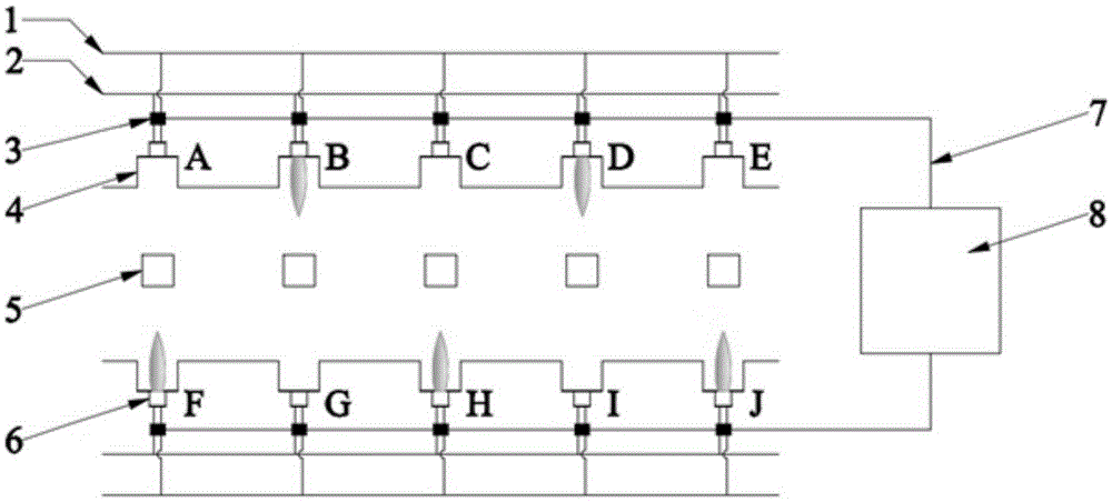 Tunnel kiln and combustion control method thereof