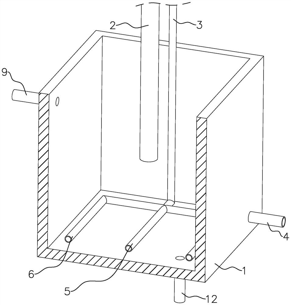 Potassium permanganate adding cylinder and adding method