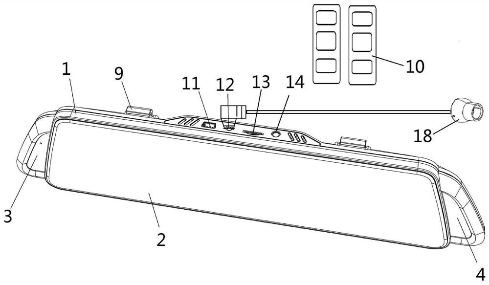 Vehicle-mounted equipment with mobile phone vehicle-mounted screen projection and driving recording functions, and implementation method thereof