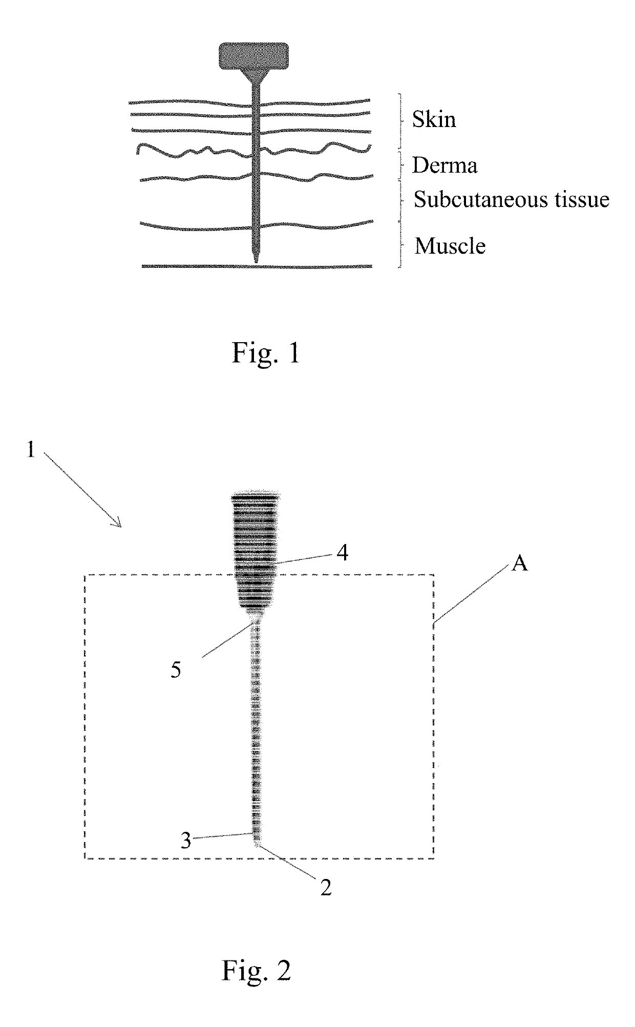 Needle for a syringe, syringe and corresponding control system