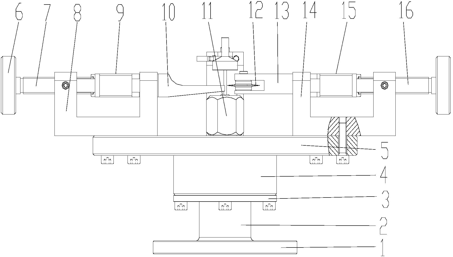 Cutting device for metal fine tube of high-precision silicon sensor