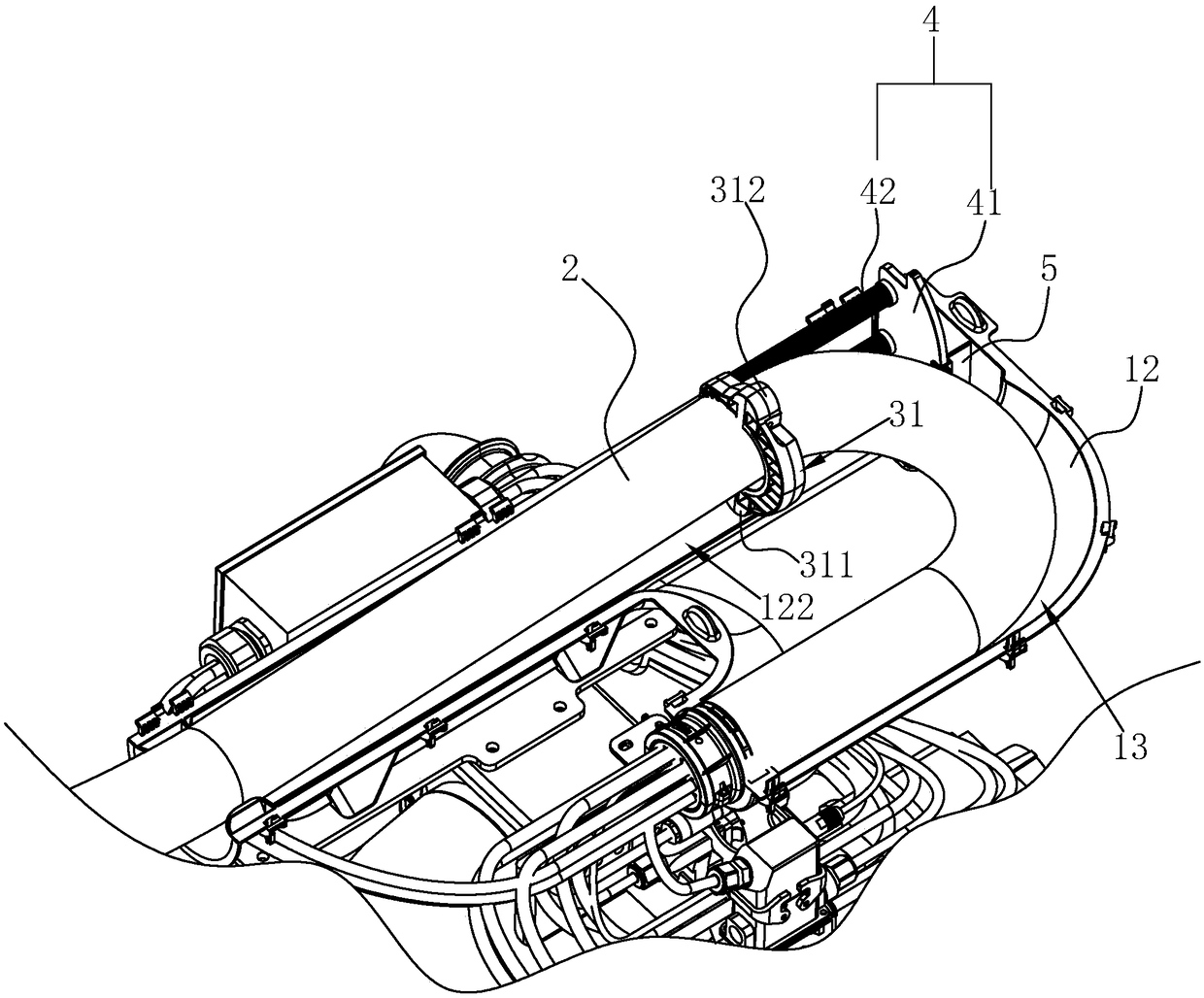 Pipeline package of robot