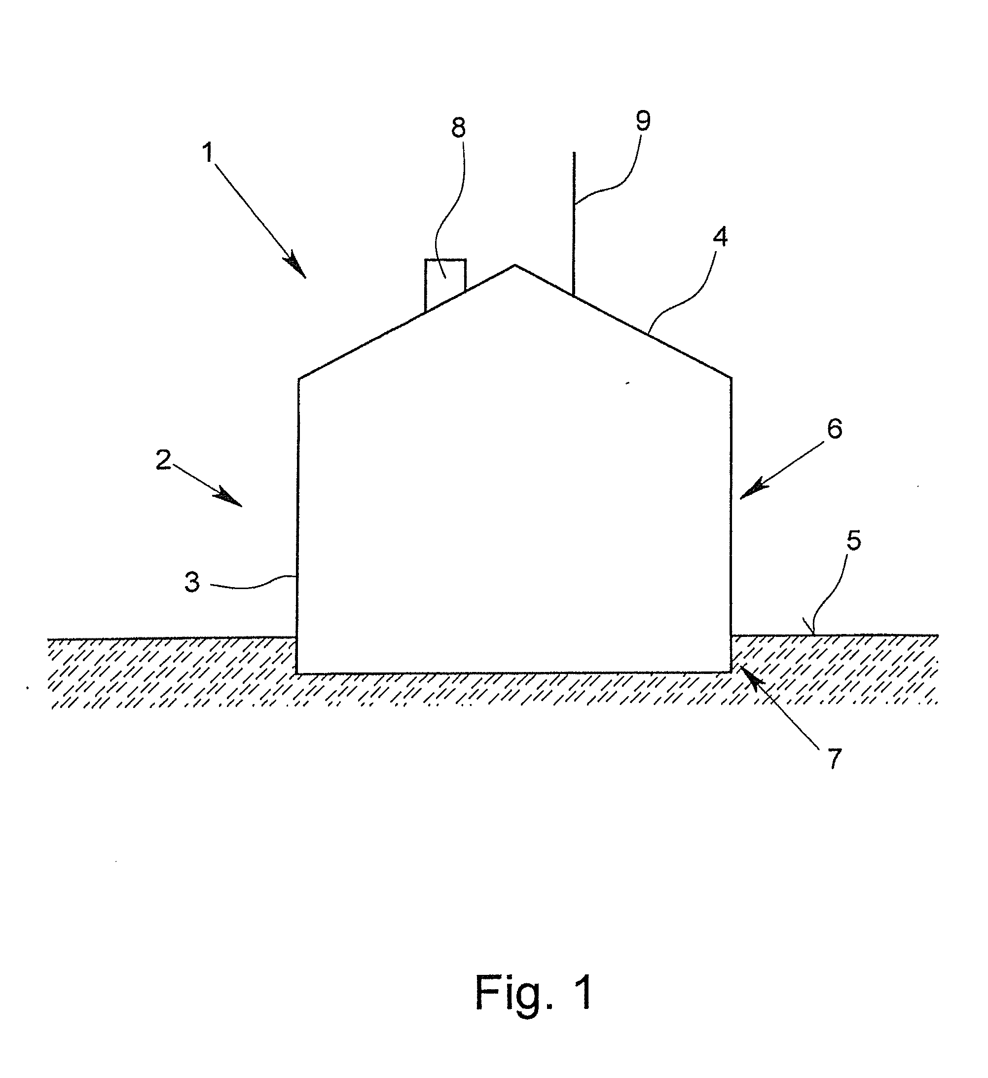 Method for producing a functional layer of a building shell, and building shell and functional layer