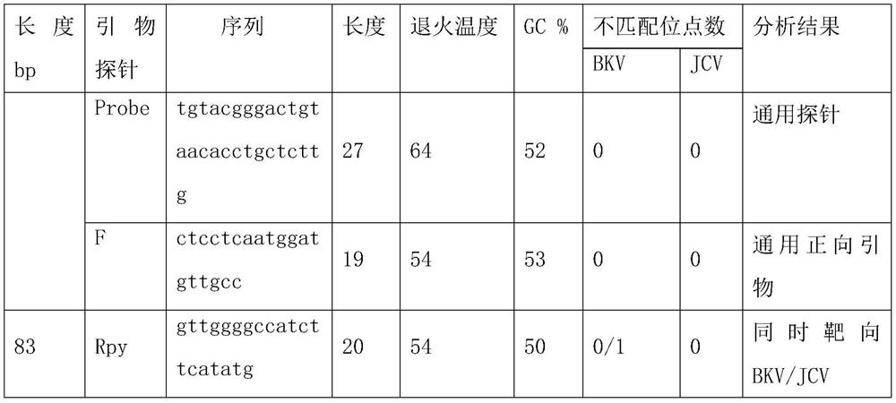 Reagent for detecting BK virus and JC virus and application