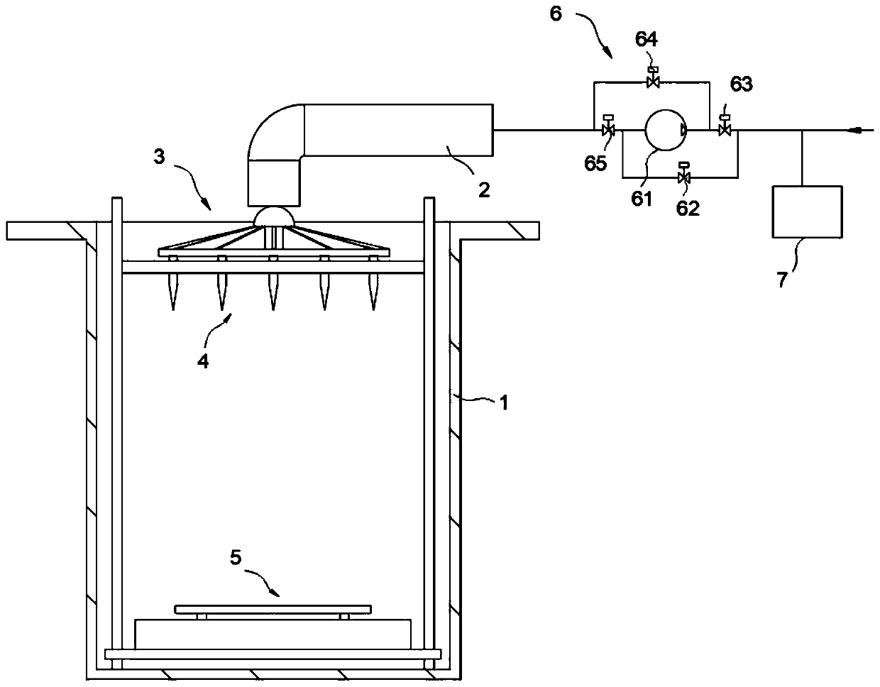 Pneumatic-transport lobster bait casting machine applied to deep sea net cage