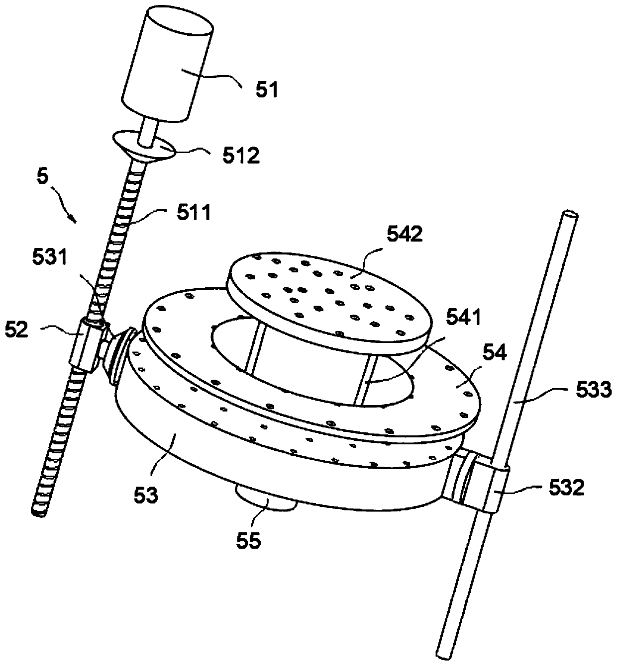 Pneumatic-transport lobster bait casting machine applied to deep sea net cage