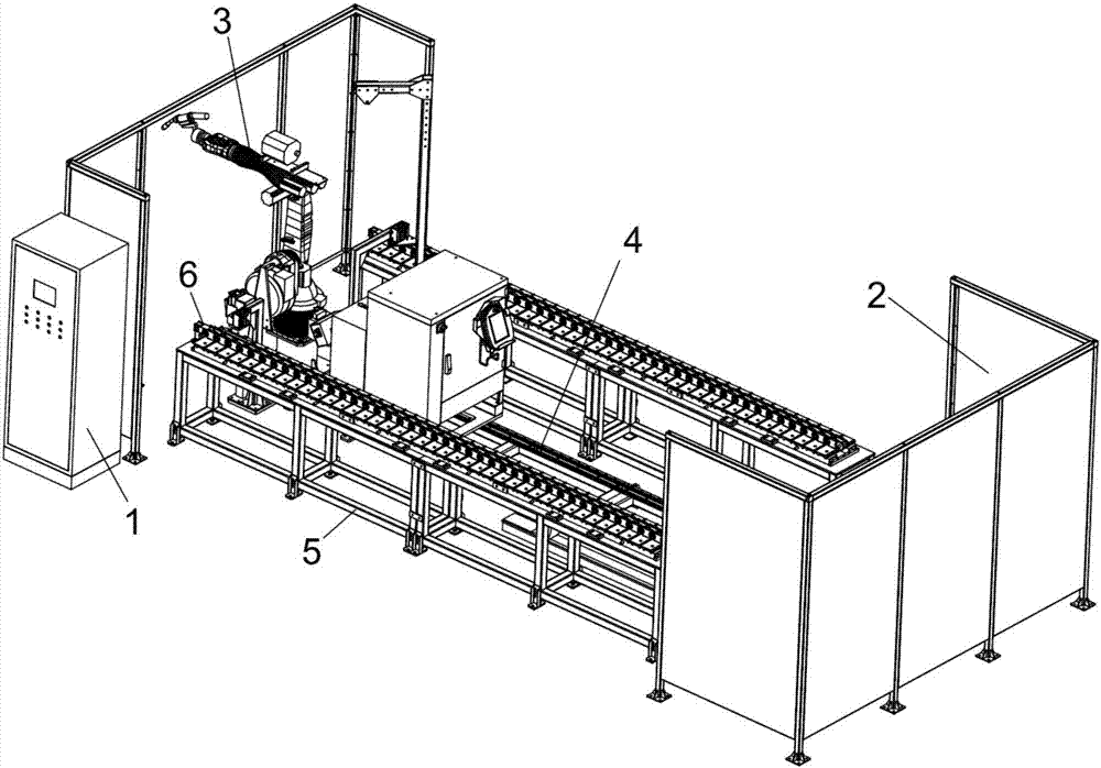 Robot welding equipment for crawler welding