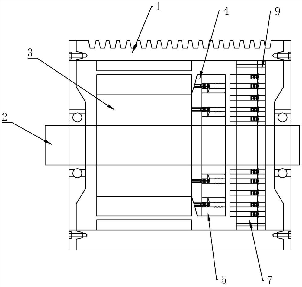 A motor and a control system for reversing the motor