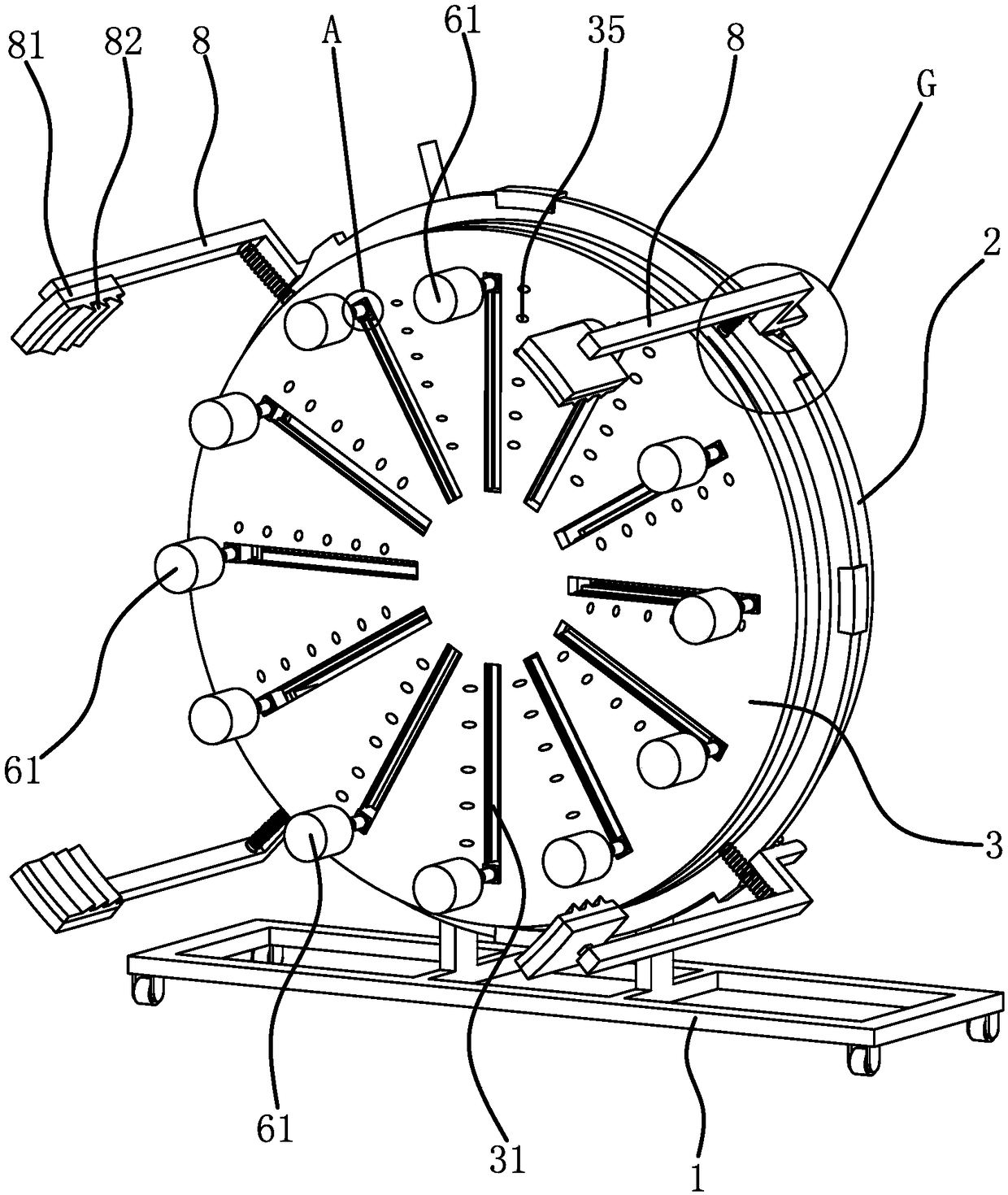 Automobile hub cleaning device