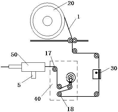 Incense thread applicator for filter sticks