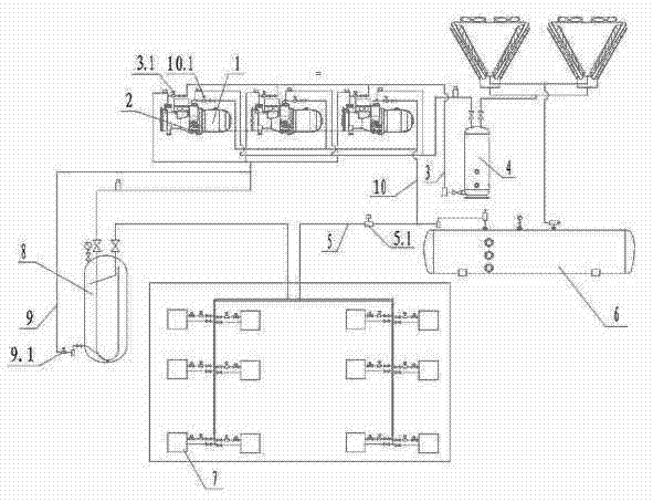 Control method for preventing multi-unit air conditioner screw compressor from liquid impact