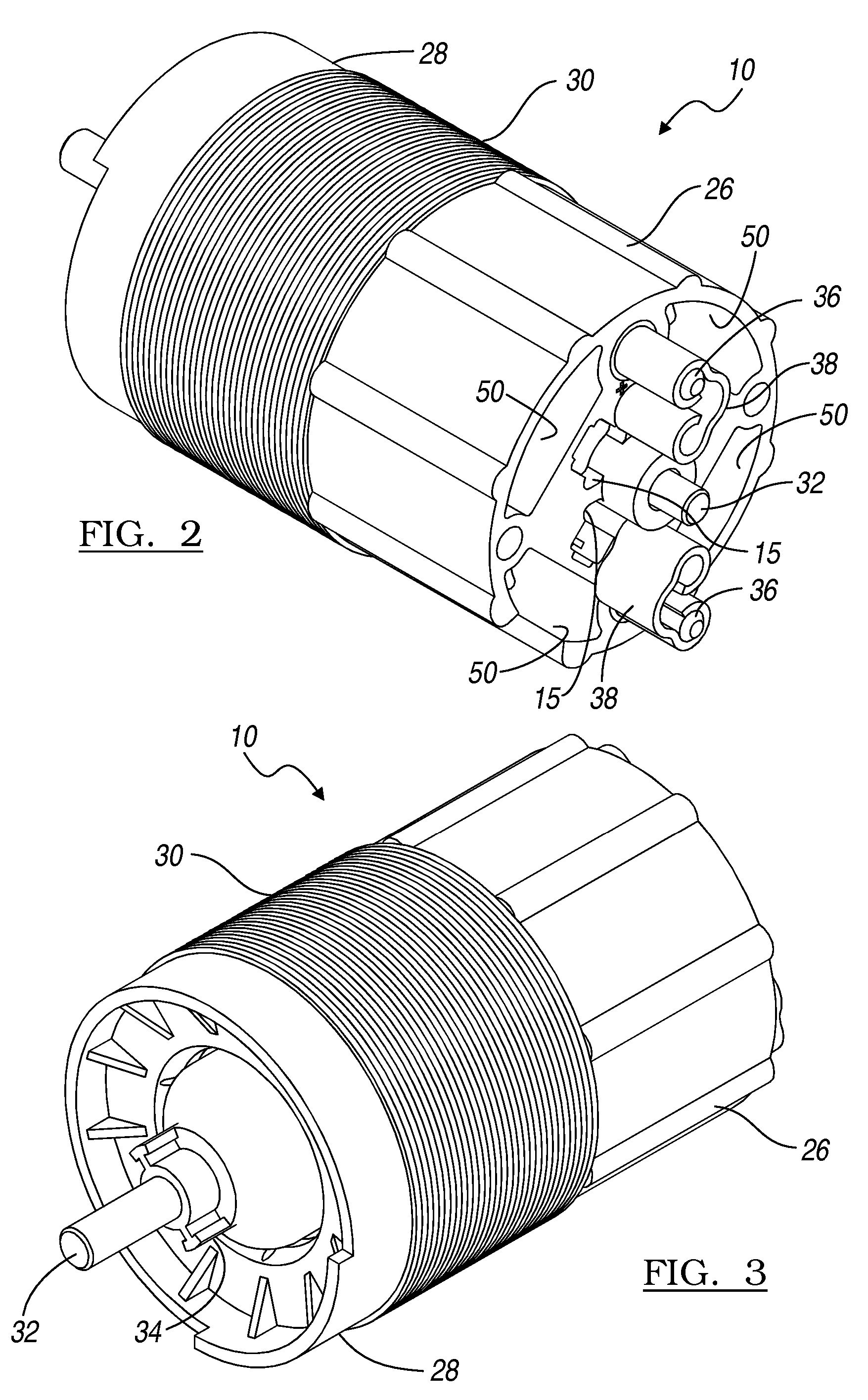 BLDC motor and pump assembly with encapsulated circuit board