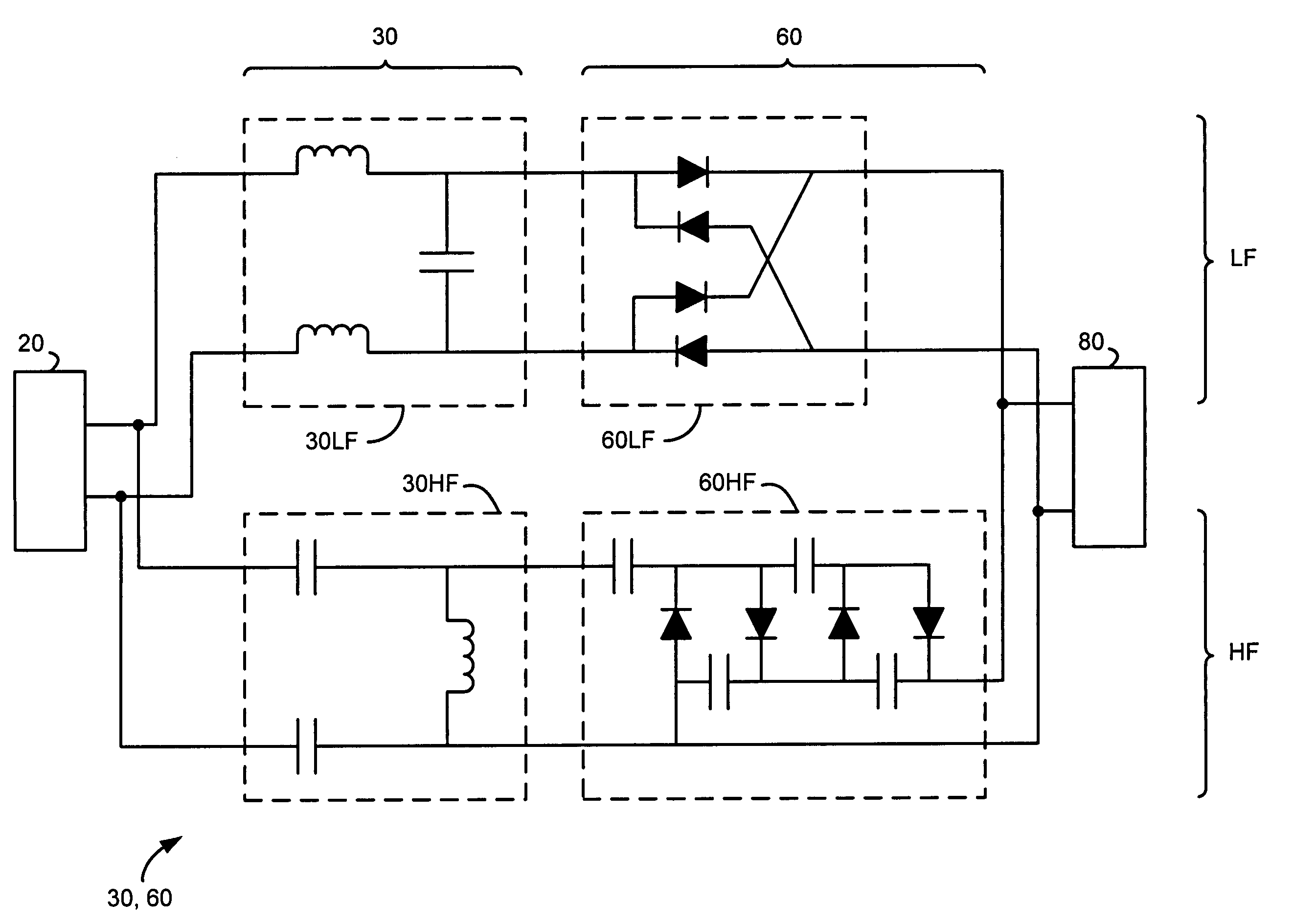 Method and apparatus for multiple frequency RFID tag architecture