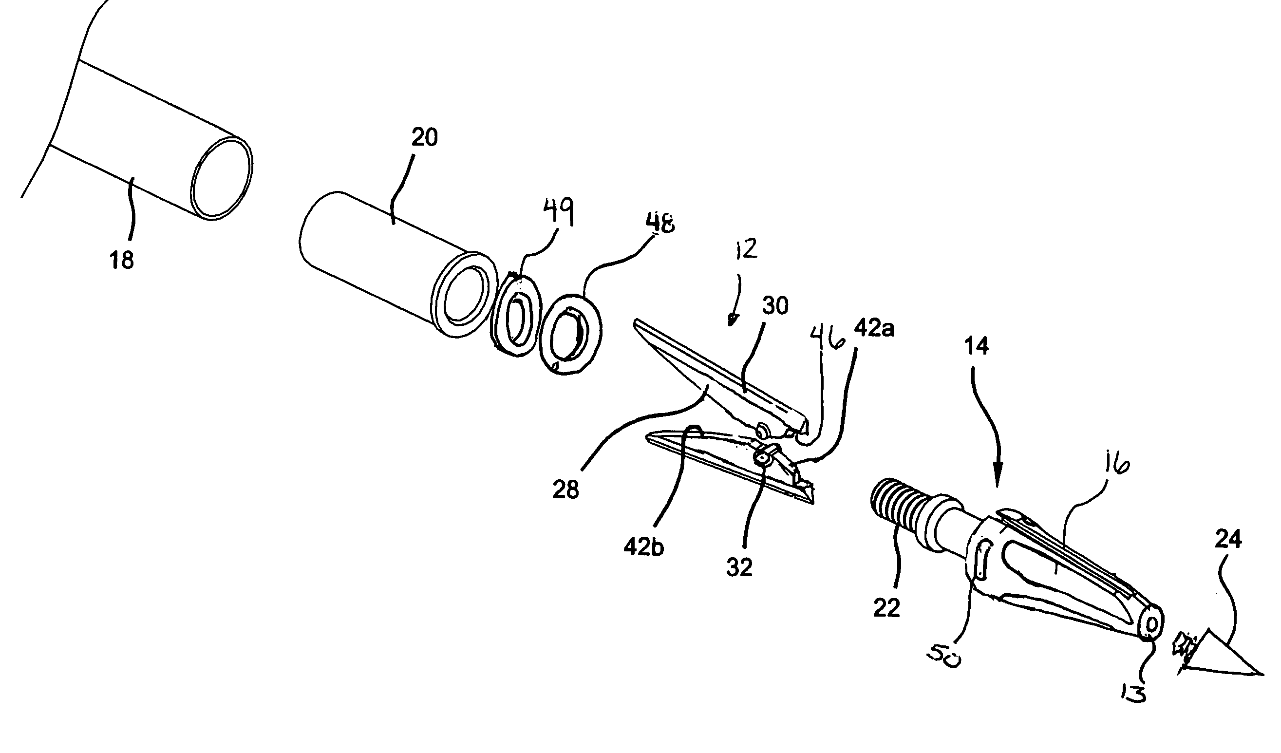 Method of manufacturing a sliding blade broadhead