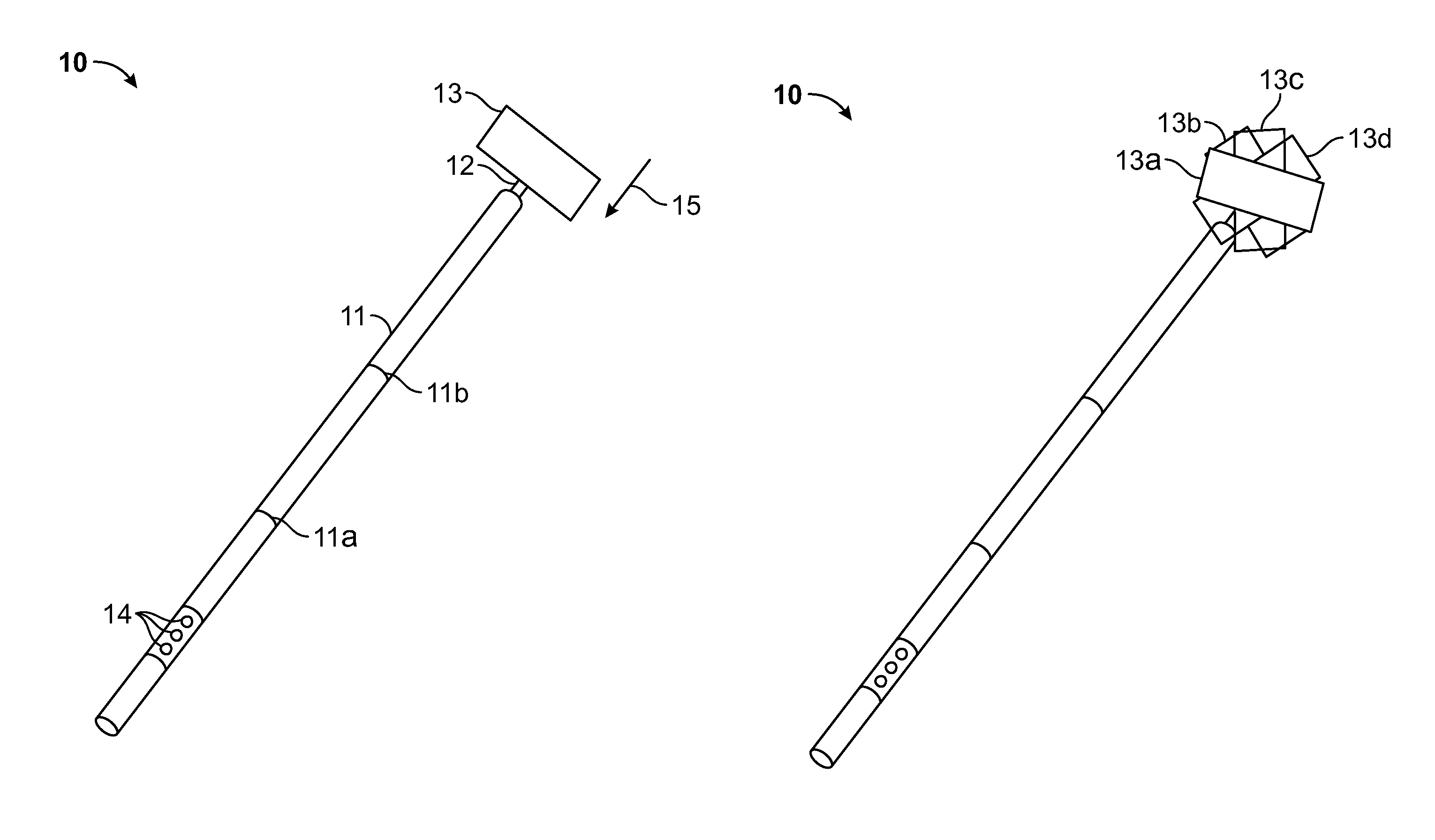 Rotary sponge having an adjustable elongated handle