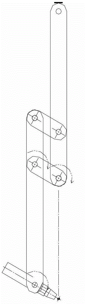 Vertical-type and connecting-rod-type intersecting line cutting head