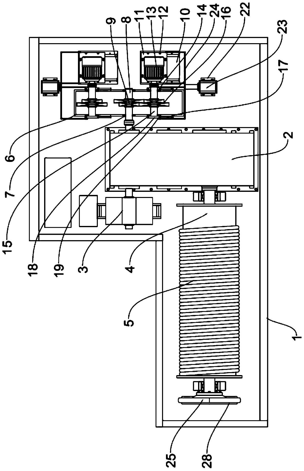 Dual-power energy-saving winching equipment for building