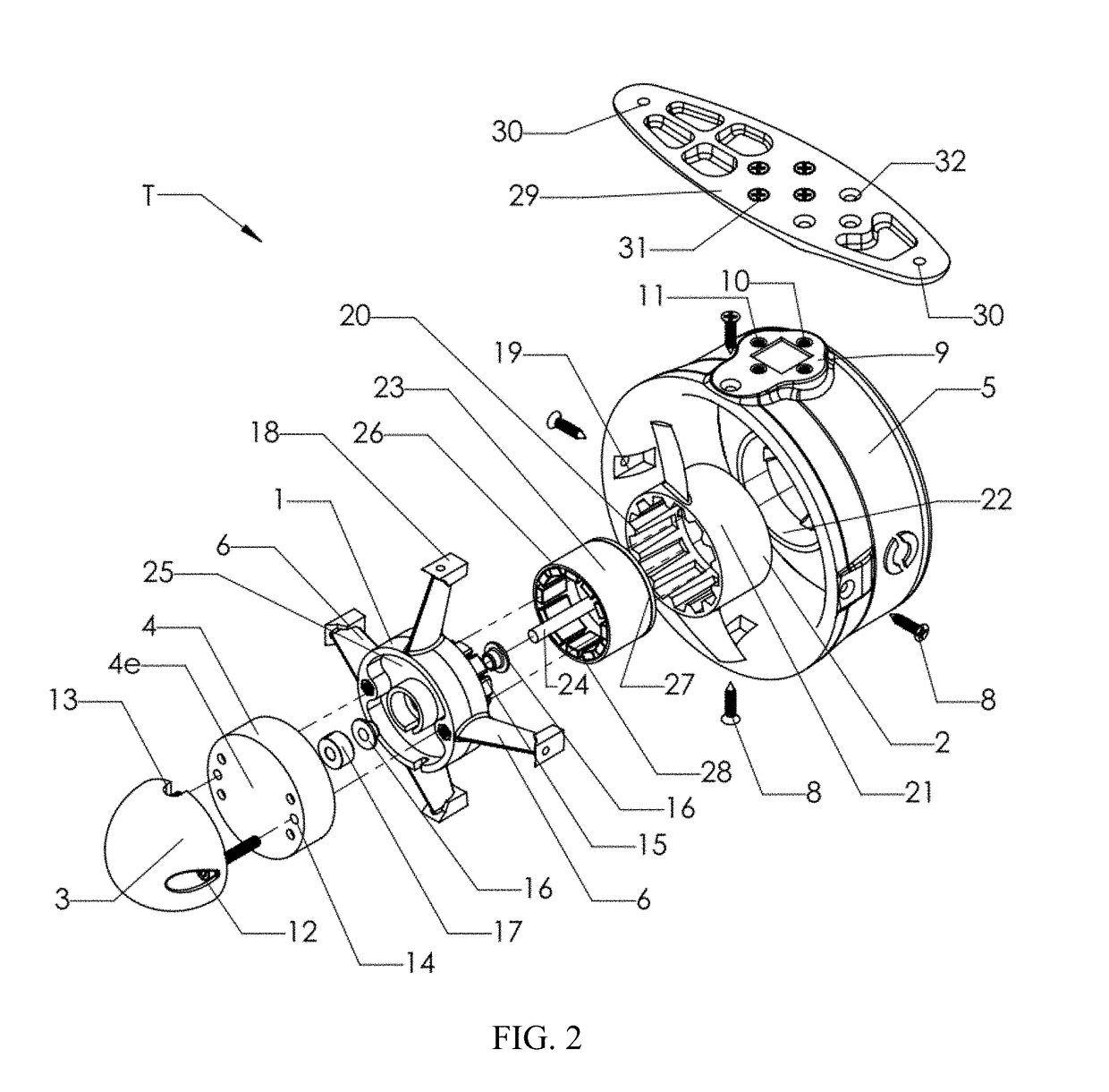 Submersible electric thruster