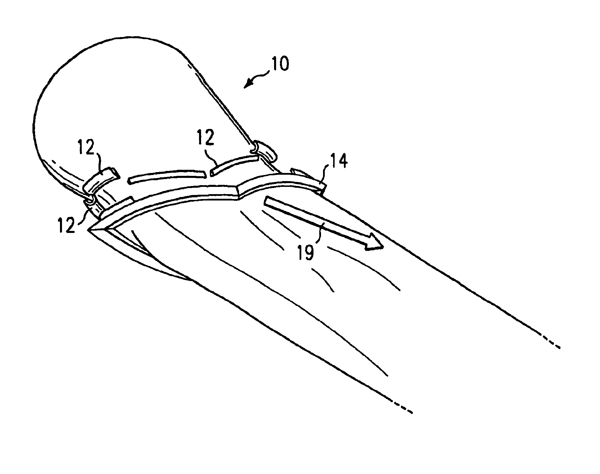 Method and apparatus of asymmetric injection into subsonic flow of a high aspect ratio/complex geometry nozzle