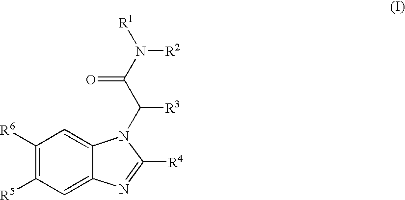 Carboxyl- or hydroxyl-substituted benzimidazole derivatives