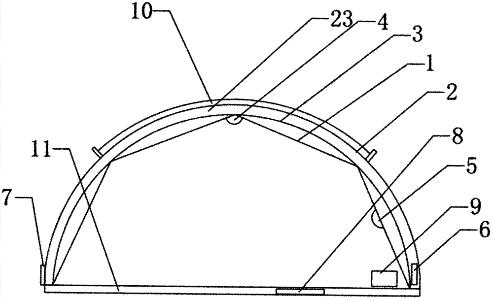 Field tent with alarm function