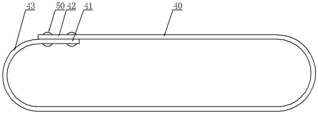 Rounding device for steel strip