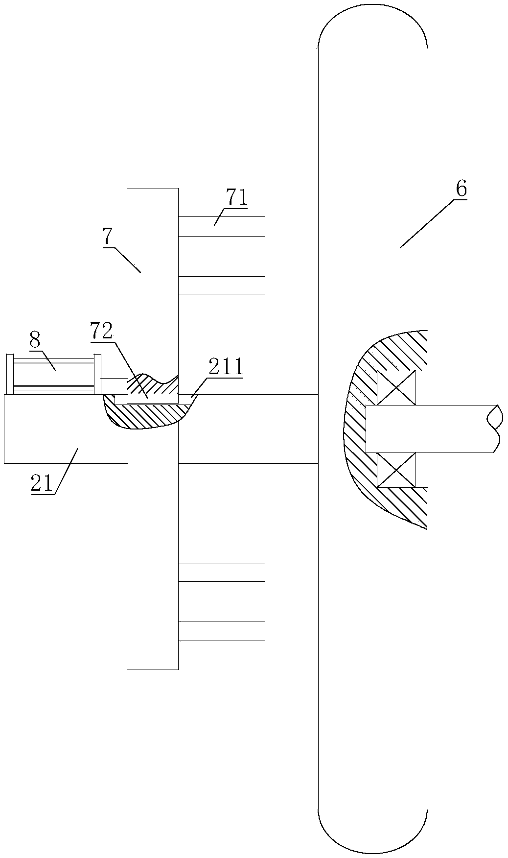 Patient transfer cart capable of damping vibration when encountering obstacles