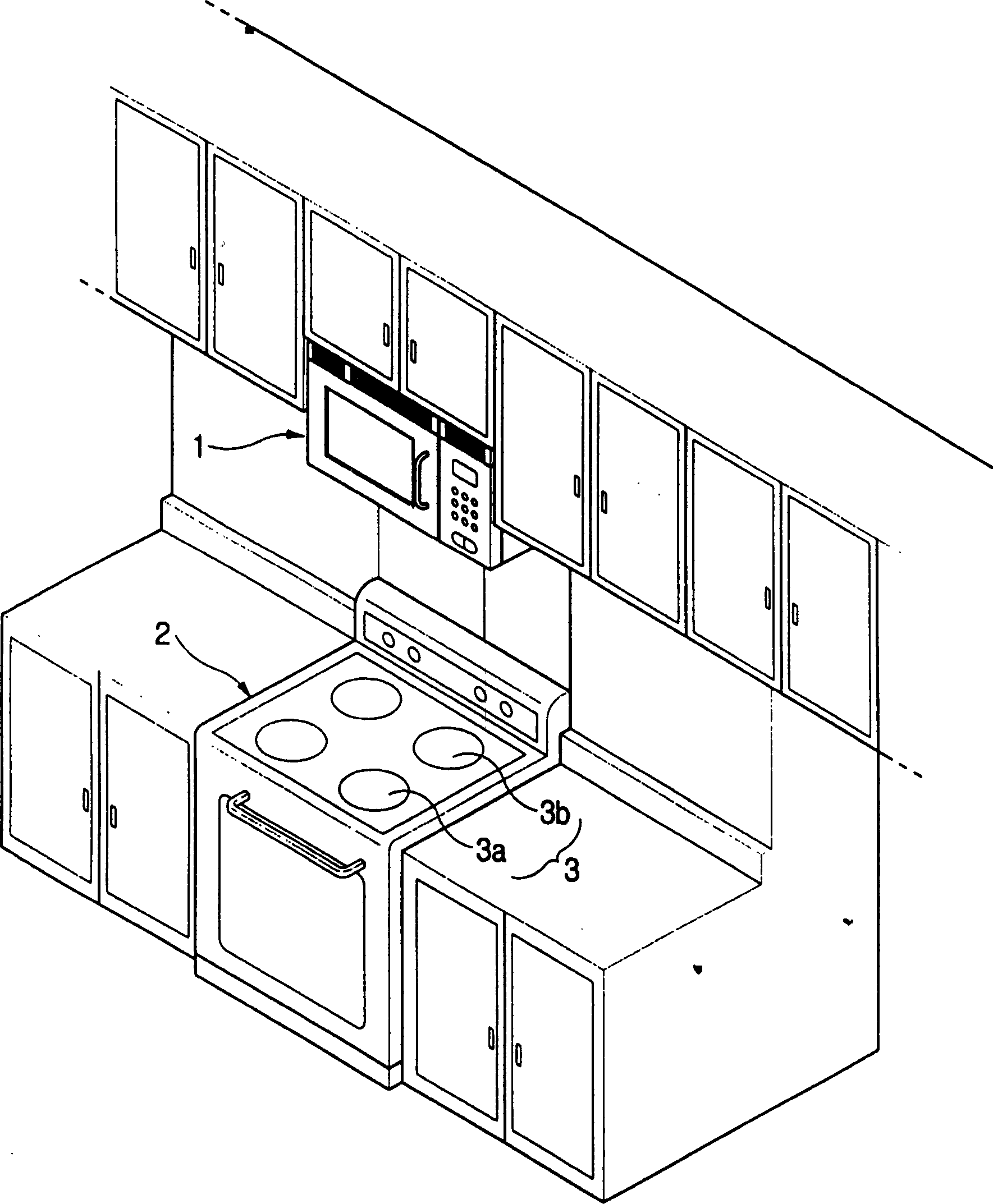 Wall microwave oven