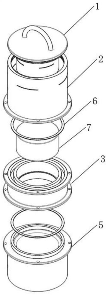 Steady-state flow resistance measuring cylinder for porous sound absorption material