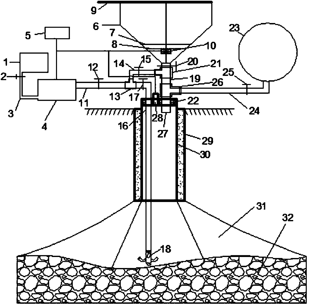 Method for placing waste concrete and sealing and storing carbon dioxide in old abandoned mine shaft