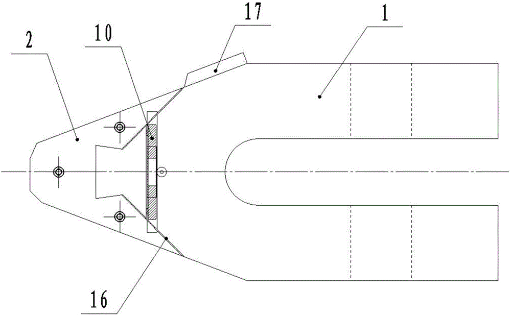 Combination type excavator bucket tooth and die-forging method for tooth tip of combination type excavator bucket tooth