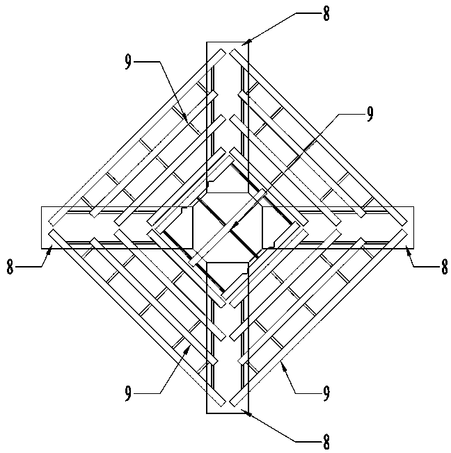 Vertical compression resistance and static load test method of 4000t class pile foundation