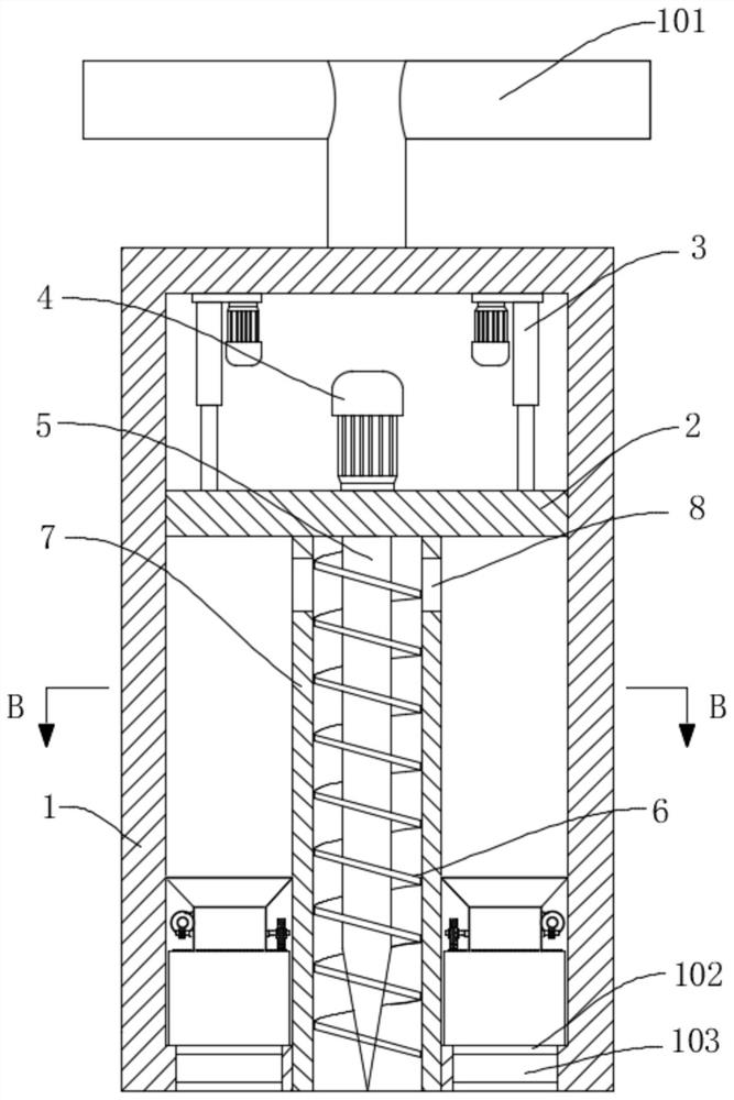 Soil detection device convenient for land planning and detection method thereof