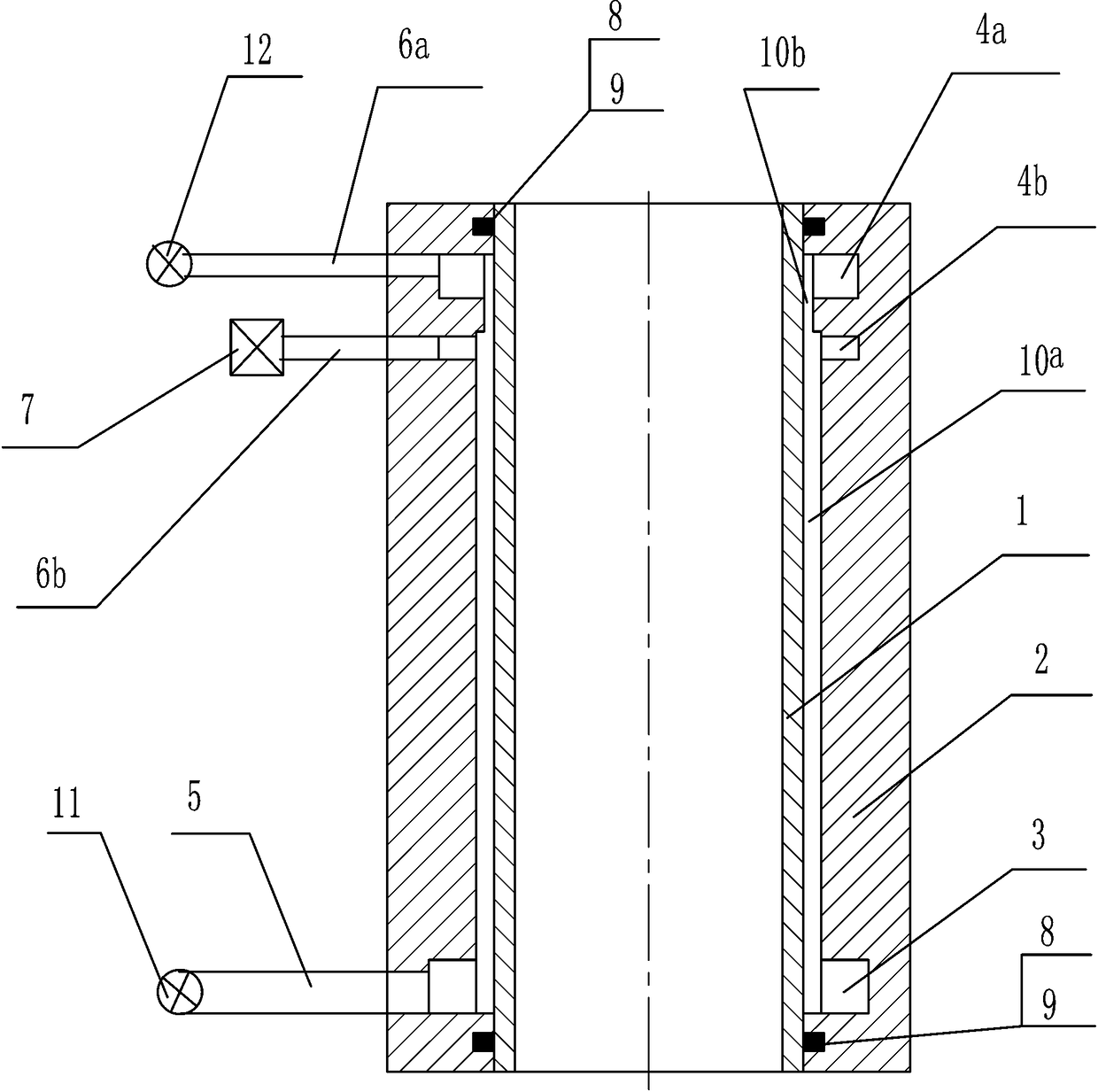 A continuous casting mold