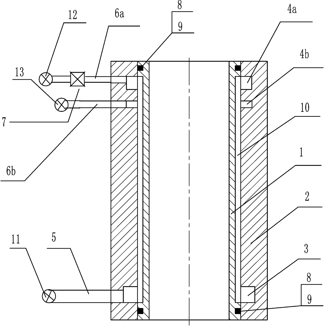 A continuous casting mold