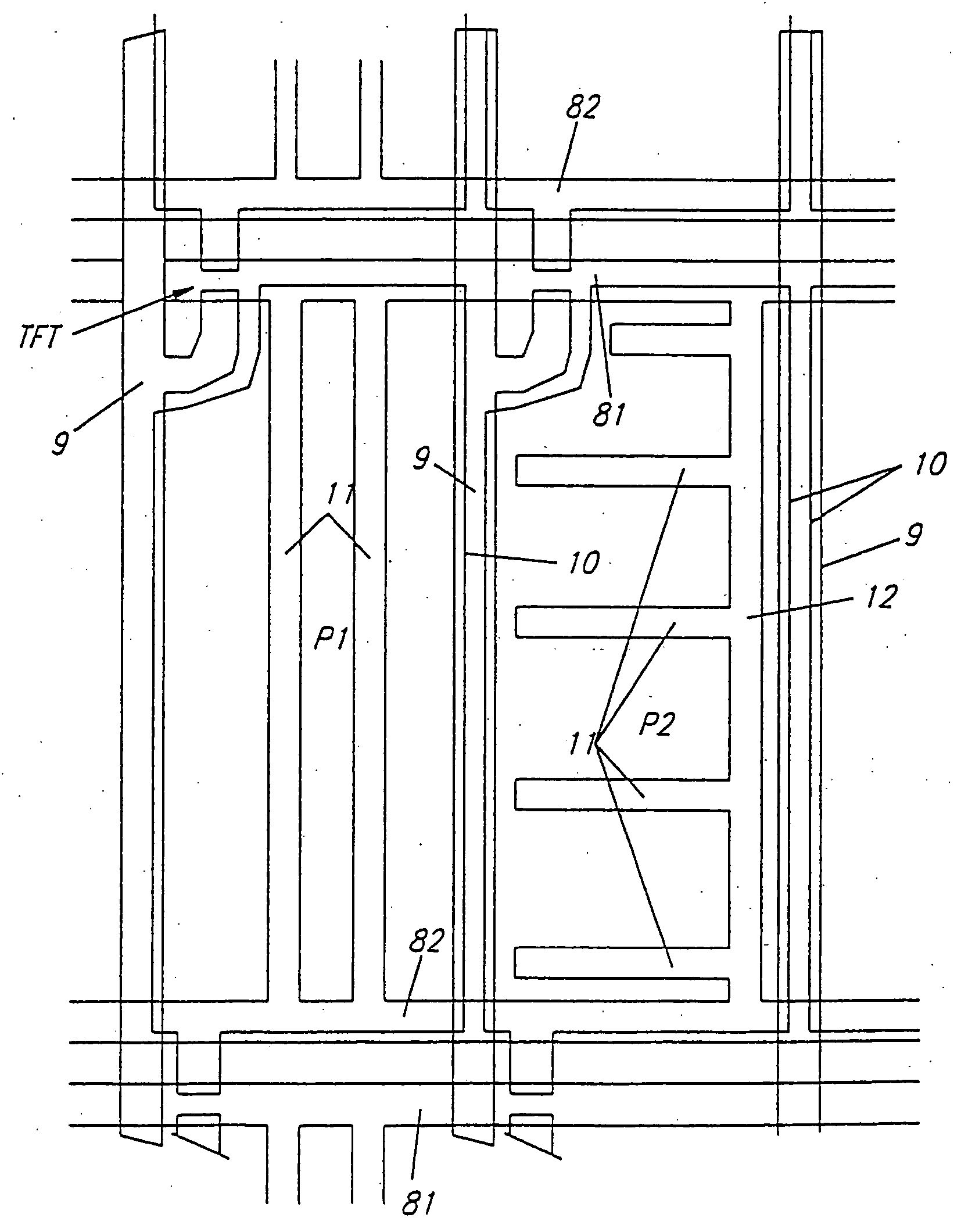 Liquid crystal display having wide viewing angle