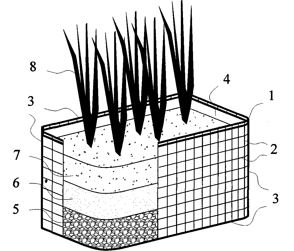 Ecological shore protection system with plant-replaceable carrier