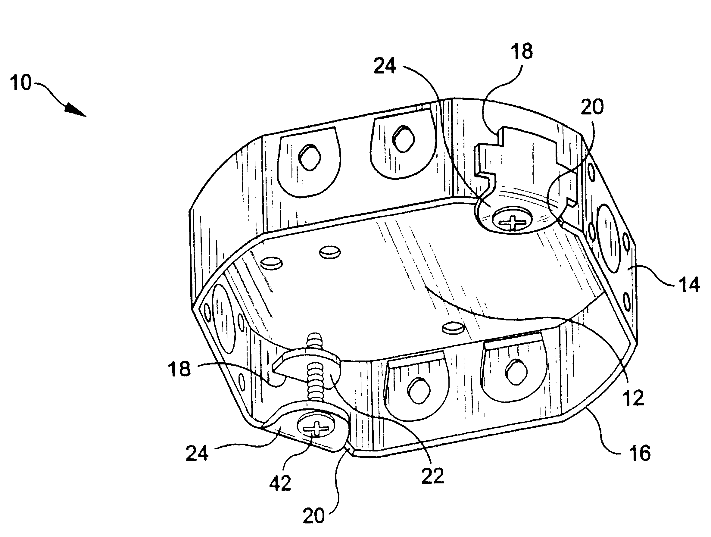 Ceiling fan outlet box