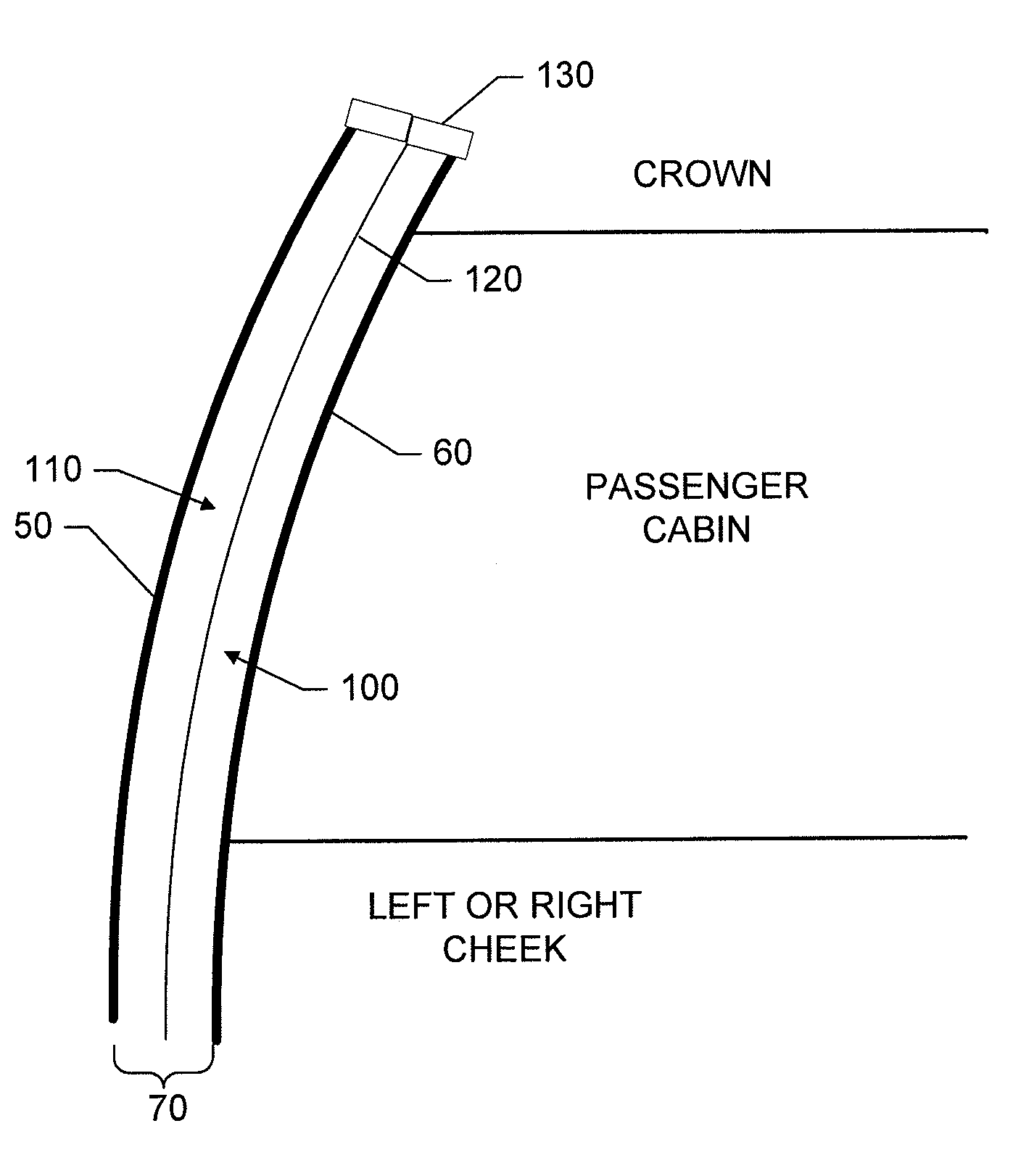 Method and apparatus for air flow control in an aircraft sidewall volume