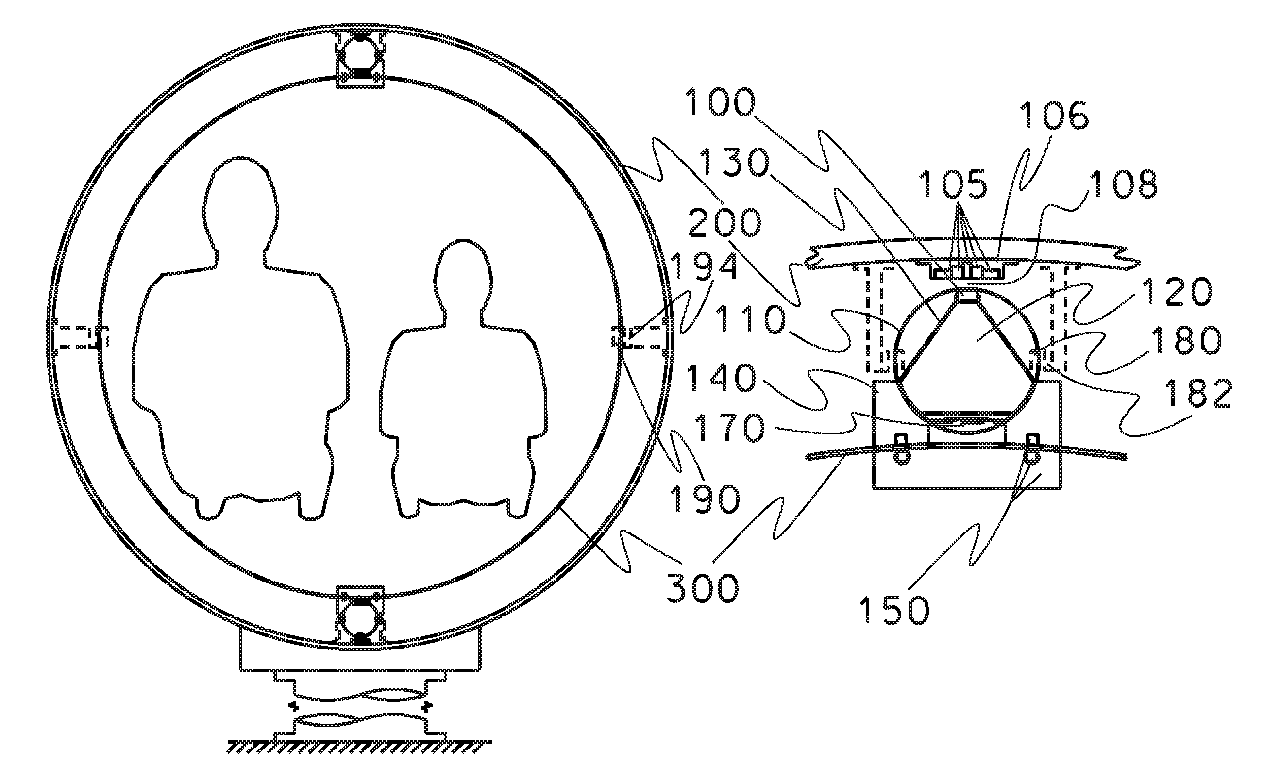 Evacuated tube transport system with improved cooling for superconductive elements