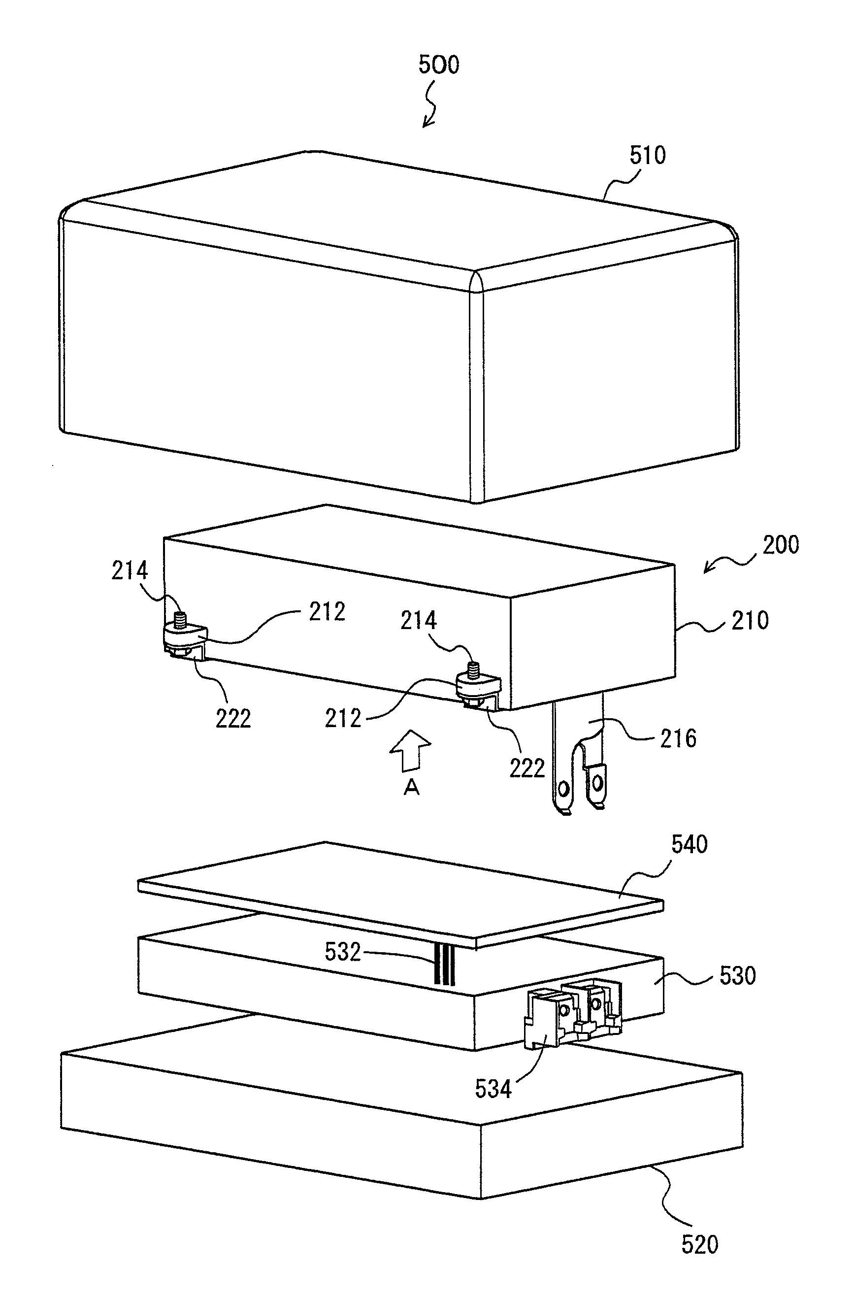 Electric unit having capacitor