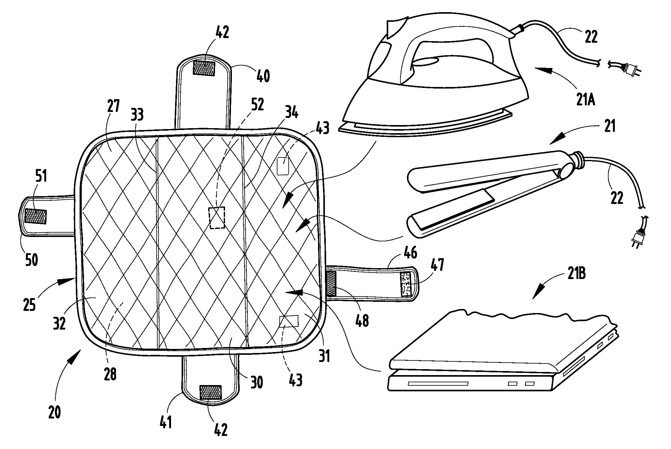 Multi-function holder and carrier for hot appliances