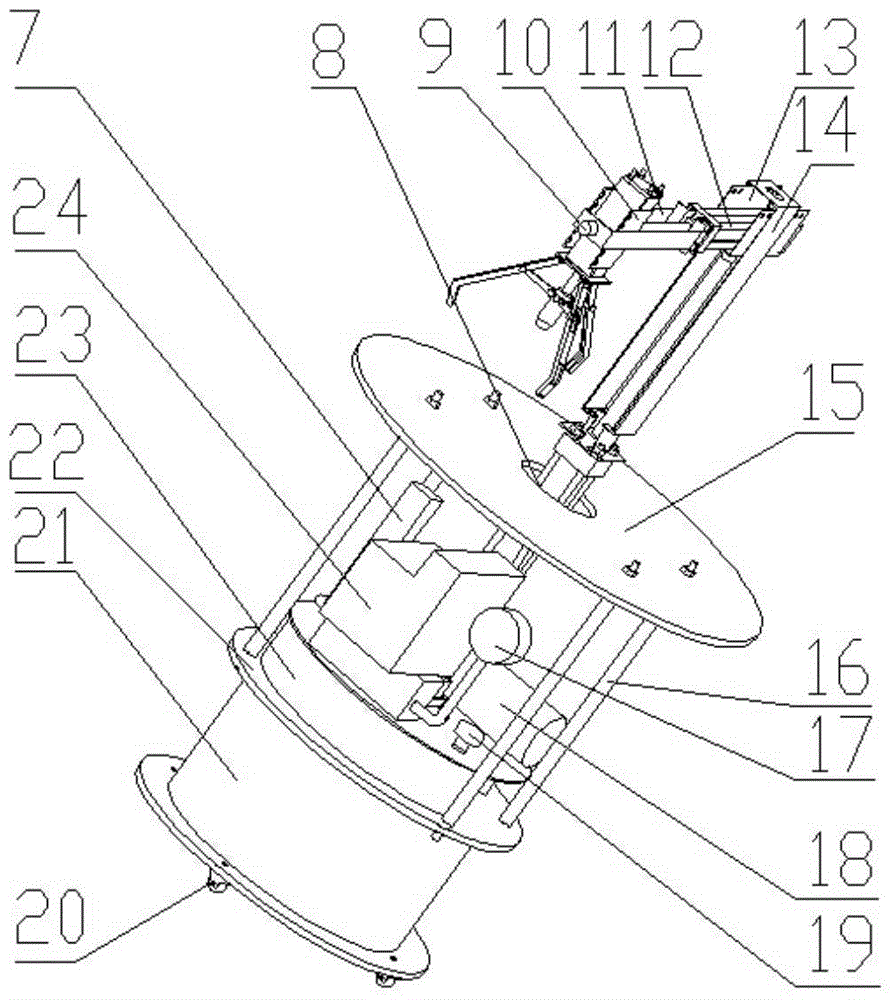 Tracking meal delivering robot