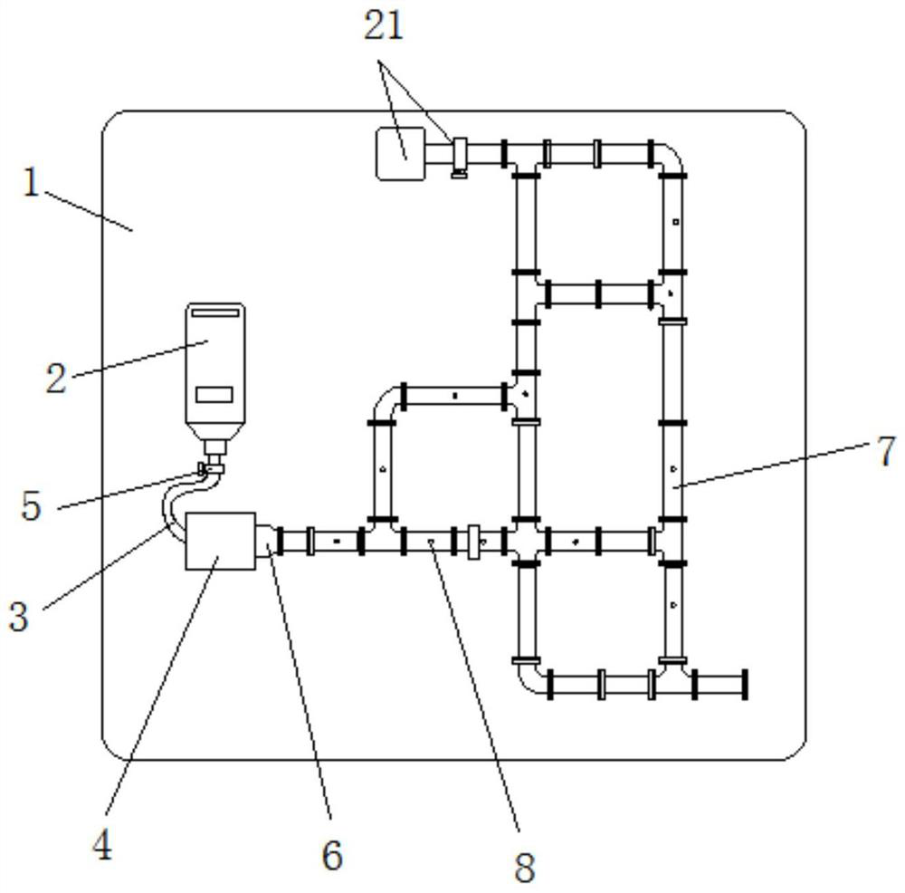 Gas countercurrent test device based on roadway network outburst port self-opening