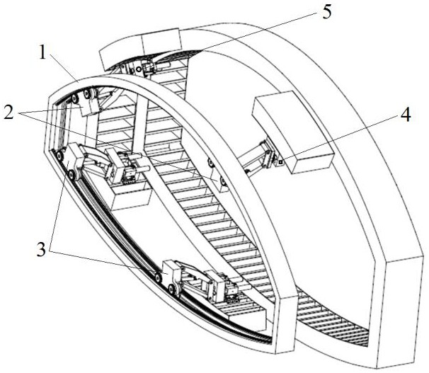 Ultra-large-section special-shaped segment assembly machine