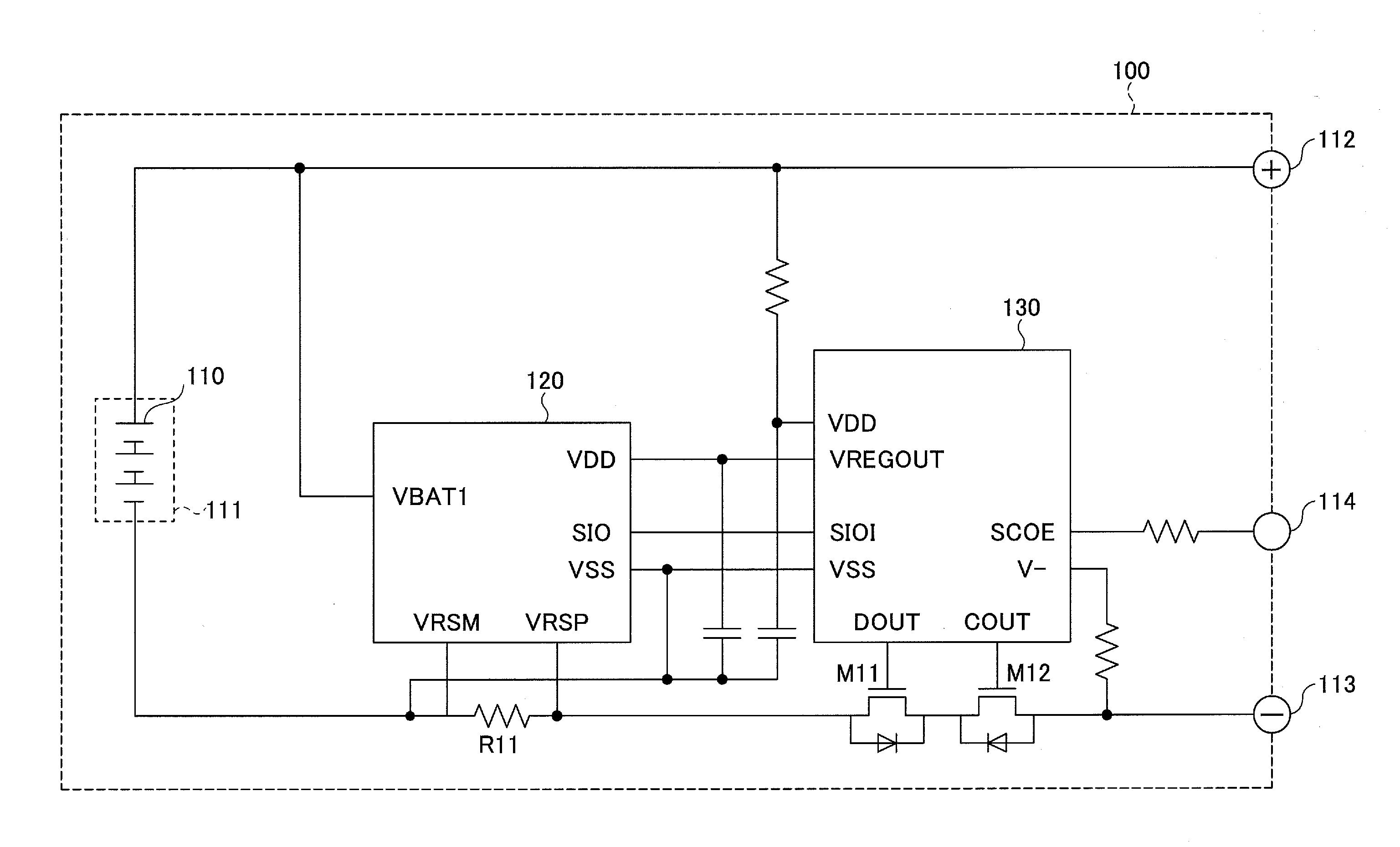 Circuit and method for determining internal short-circuit, battery pack, and portable device