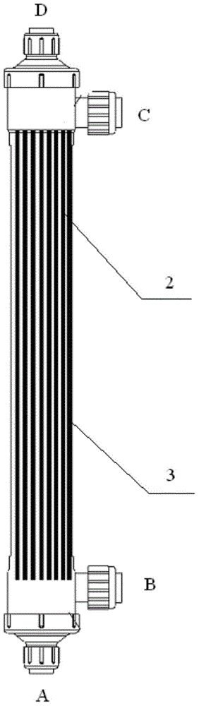 Concentrating and recovering device for copolymerization resin waste water and recovery method thereof