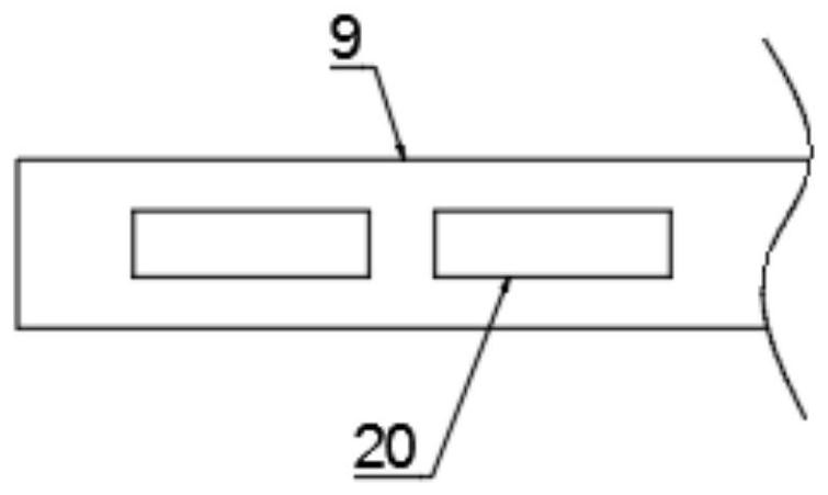 A continuous cutting and processing production device for ceramic tiles