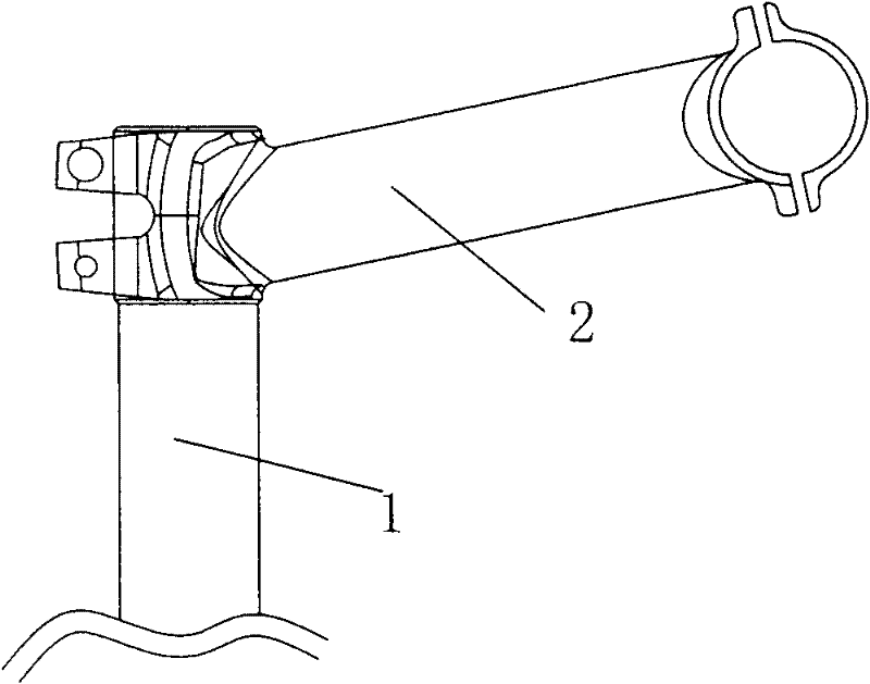 Improvement on adjustable bicycle head vertical rod